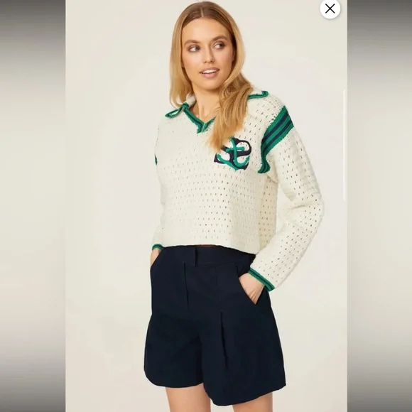 Nicolas Polo Sweater wool
Sandro hand knit fall cream logo casual designer $455 - Picture 4 of 13